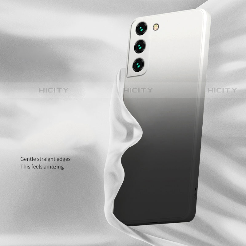 Silikon Hülle Handyhülle Ultra Dünn Schutzhülle Tasche Durchsichtig Farbverlauf für Samsung Galaxy S21 Plus 5G