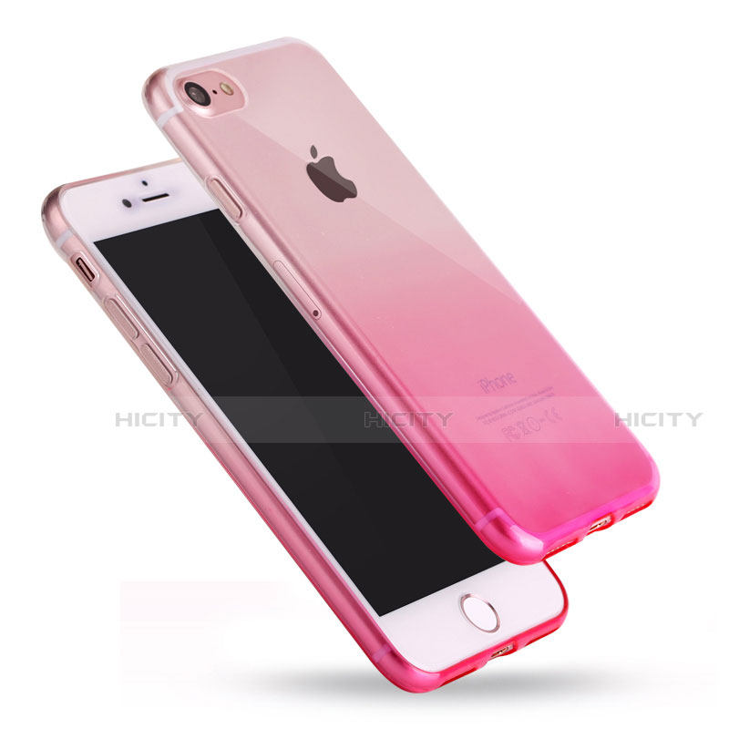 Silikon Hülle Handyhülle Ultra Dünn Schutzhülle Tasche Durchsichtig Farbverlauf G01 für Apple iPhone SE (2020)