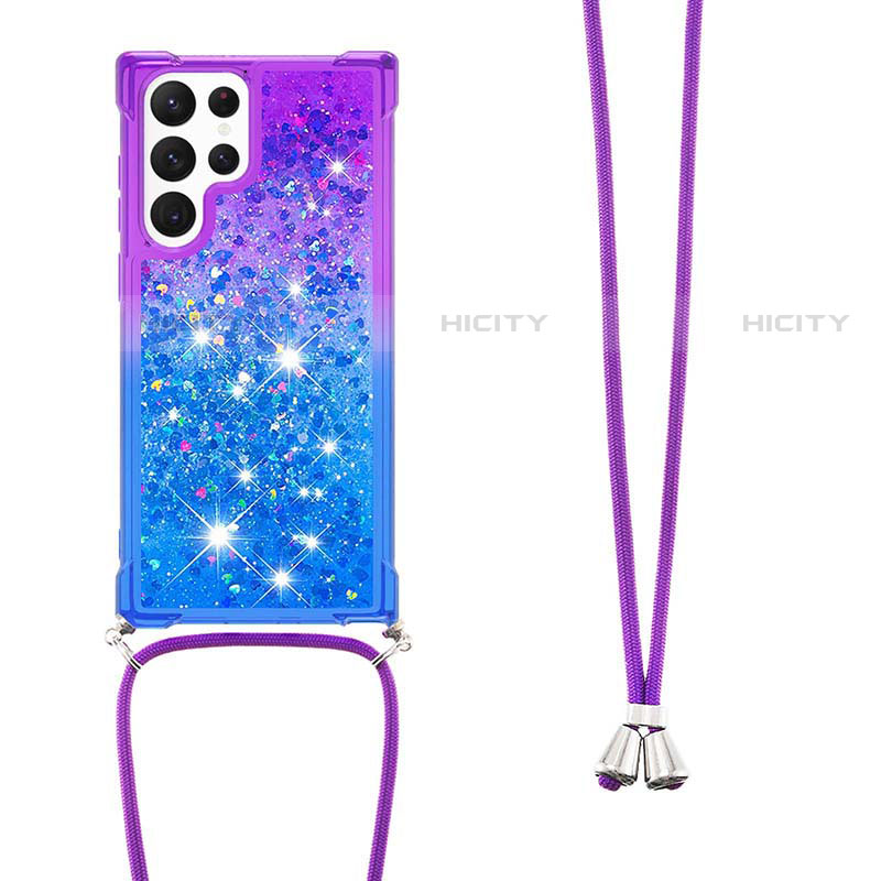 Silikon Hülle Handyhülle Ultra Dünn Schutzhülle Tasche Durchsichtig Farbverlauf Y01B für Samsung Galaxy S21 Ultra 5G