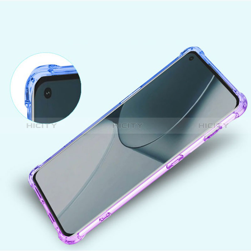 Silikon Hülle Handyhülle Ultra Dünn Schutzhülle Tasche Durchsichtig Transparent Farbverlauf für OnePlus 10 Pro 5G