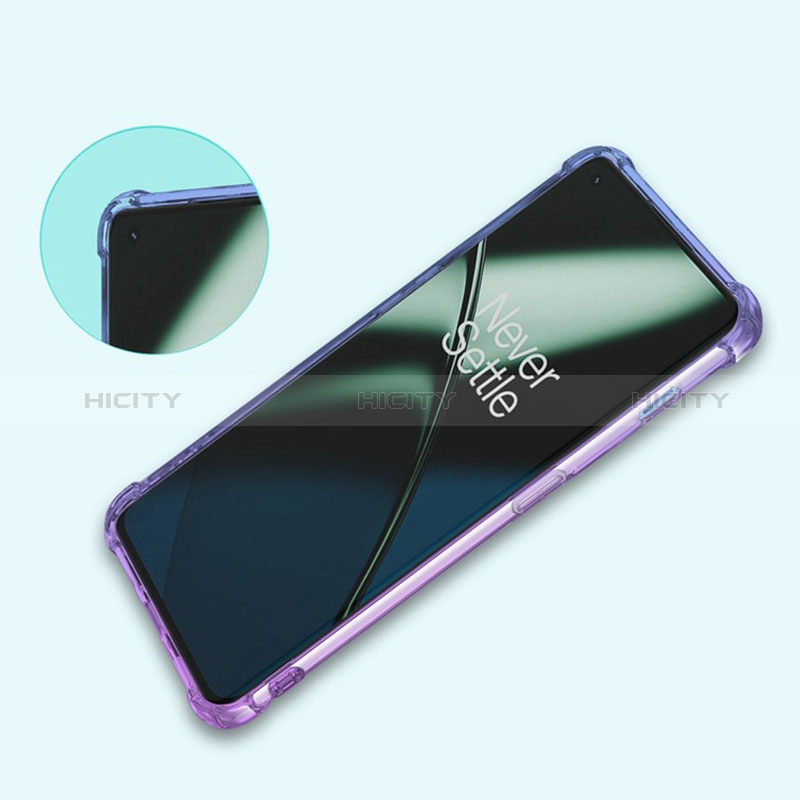 Silikon Hülle Handyhülle Ultra Dünn Schutzhülle Tasche Durchsichtig Transparent Farbverlauf für OnePlus Ace 2 5G