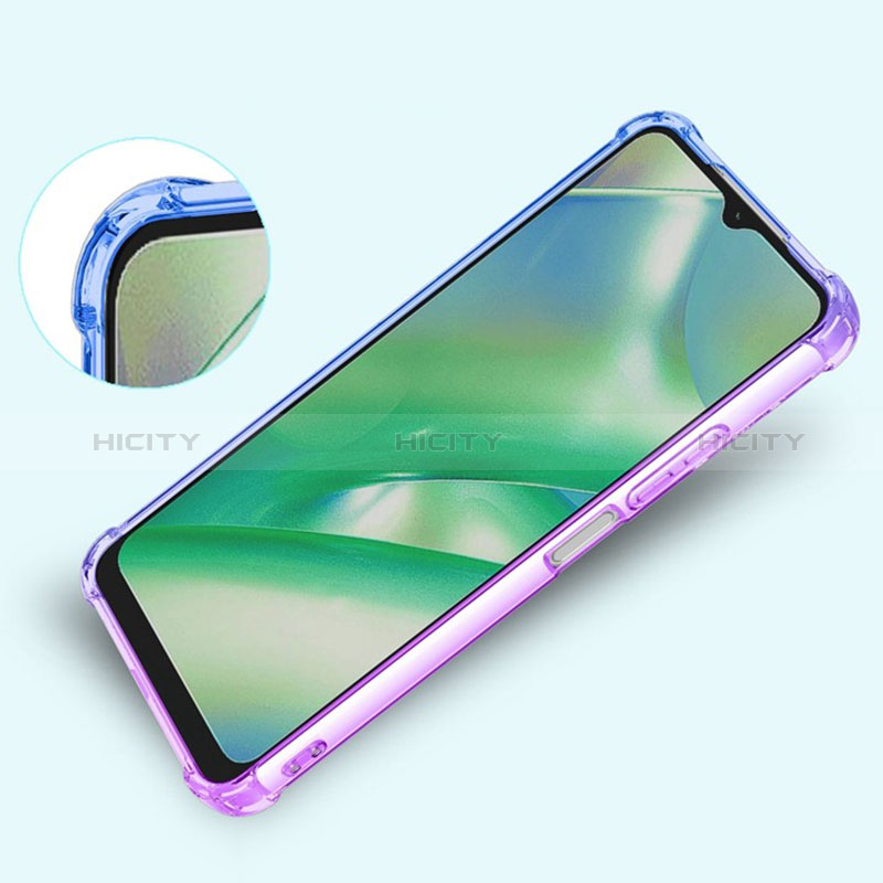 Silikon Hülle Handyhülle Ultra Dünn Schutzhülle Tasche Durchsichtig Transparent Farbverlauf für Realme GT Neo 3T 5G