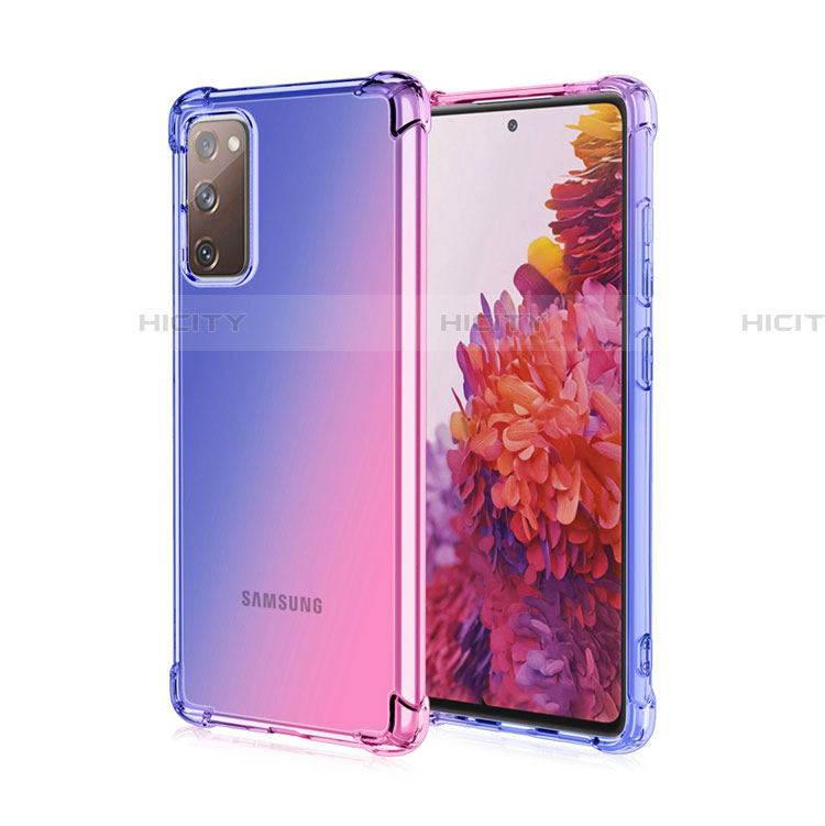 Silikon Hülle Handyhülle Ultra Dünn Schutzhülle Tasche Durchsichtig Transparent Farbverlauf G01 für Samsung Galaxy S20 FE 5G