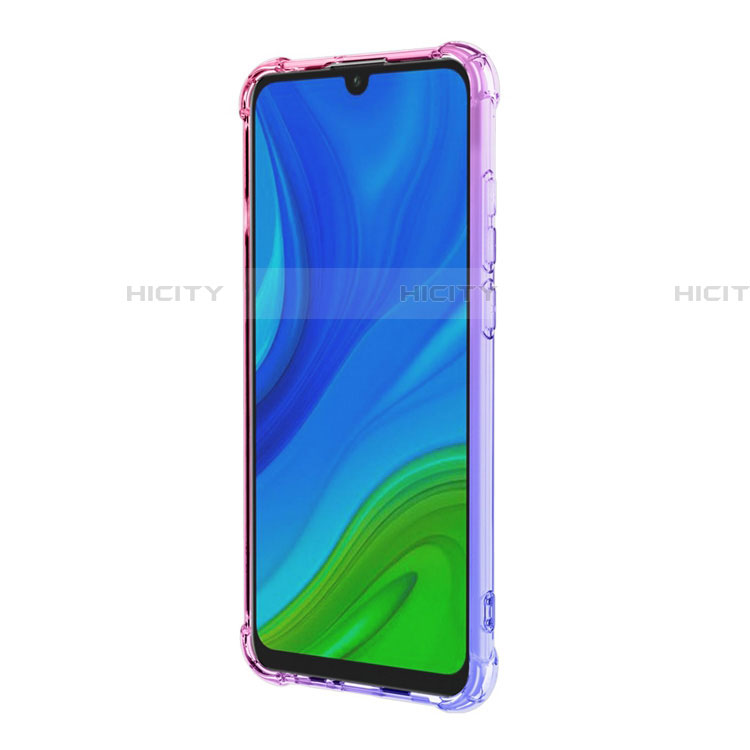 Silikon Hülle Handyhülle Ultra Dünn Schutzhülle Tasche Durchsichtig Transparent Farbverlauf H01 für Huawei P Smart (2020) groß