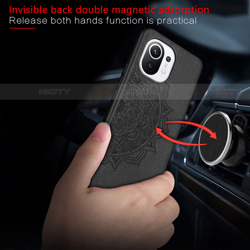 Silikon Hülle Handyhülle Ultra Dünn Schutzhülle Tasche Flexible mit Magnetisch A07 für Xiaomi Mi 11 Lite 5G groß