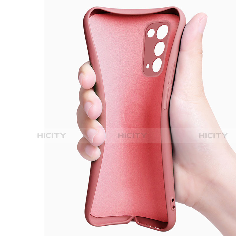 Silikon Hülle Handyhülle Ultra Dünn Schutzhülle Tasche Flexible mit Magnetisch Fingerring Ständer A01 für Oppo Reno5 5G