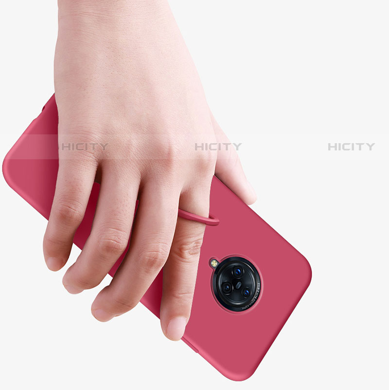 Silikon Hülle Handyhülle Ultra Dünn Schutzhülle Tasche Flexible mit Magnetisch Fingerring Ständer A04 für Vivo Nex 3