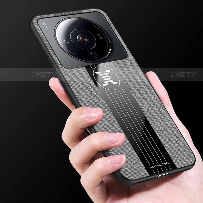 Silikon Hülle Handyhülle Ultra Dünn Schutzhülle Tasche Flexible mit Magnetisch Fingerring Ständer A04 für Xiaomi Mi 12S Ultra 5G groß