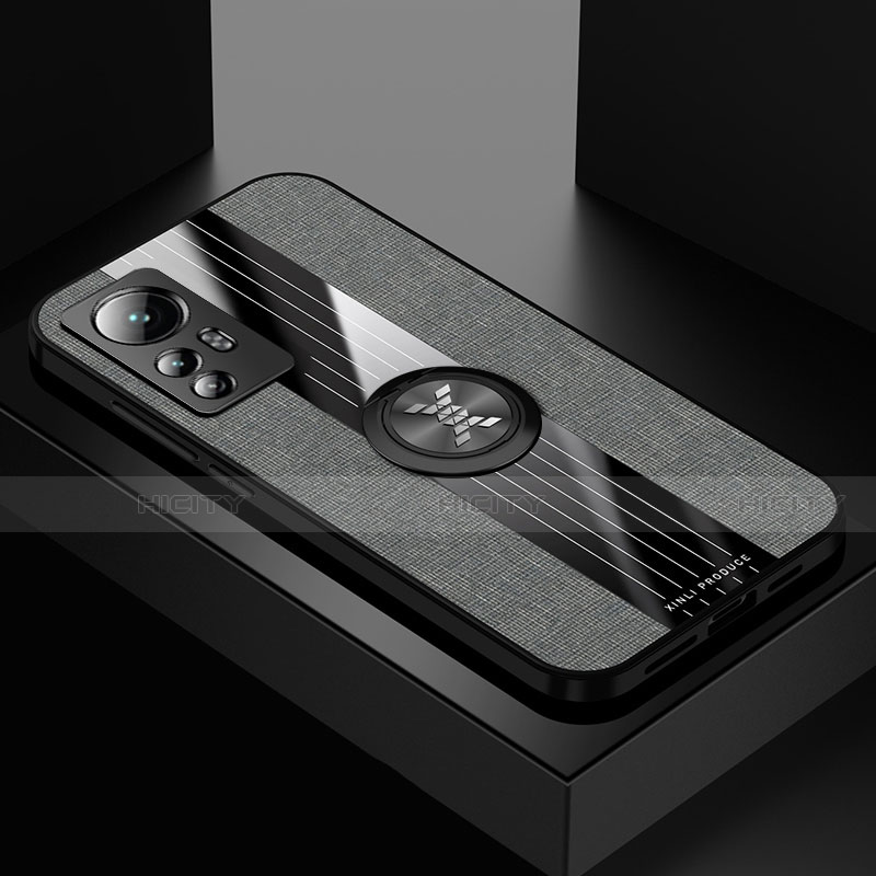 Silikon Hülle Handyhülle Ultra Dünn Schutzhülle Tasche Flexible mit Magnetisch Fingerring Ständer A07 für Xiaomi Mi 12 5G