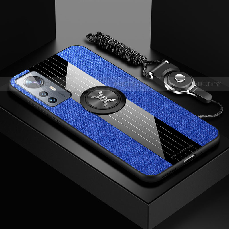 Silikon Hülle Handyhülle Ultra Dünn Schutzhülle Tasche Flexible mit Magnetisch Fingerring Ständer A08 für Xiaomi Mi 12S 5G