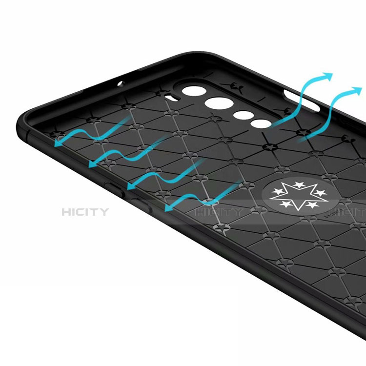 Silikon Hülle Handyhülle Ultra Dünn Schutzhülle Tasche Flexible mit Magnetisch Fingerring Ständer für OnePlus Nord groß