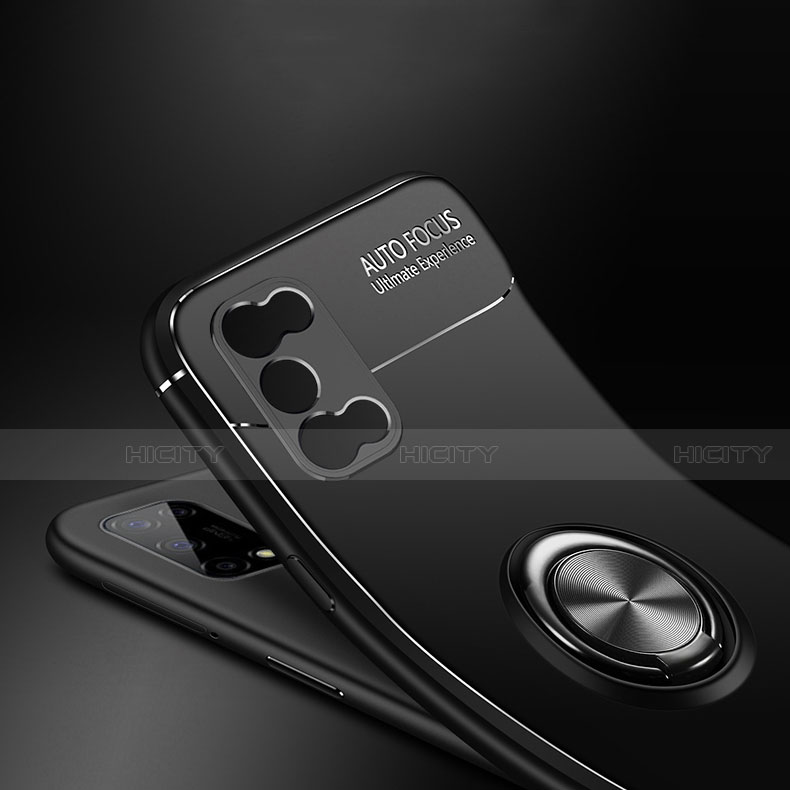 Silikon Hülle Handyhülle Ultra Dünn Schutzhülle Tasche Flexible mit Magnetisch Fingerring Ständer für Oppo K7x 5G
