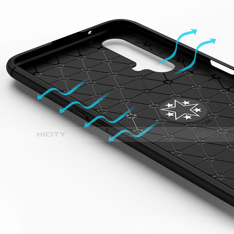Silikon Hülle Handyhülle Ultra Dünn Schutzhülle Tasche Flexible mit Magnetisch Fingerring Ständer für Realme X3 groß