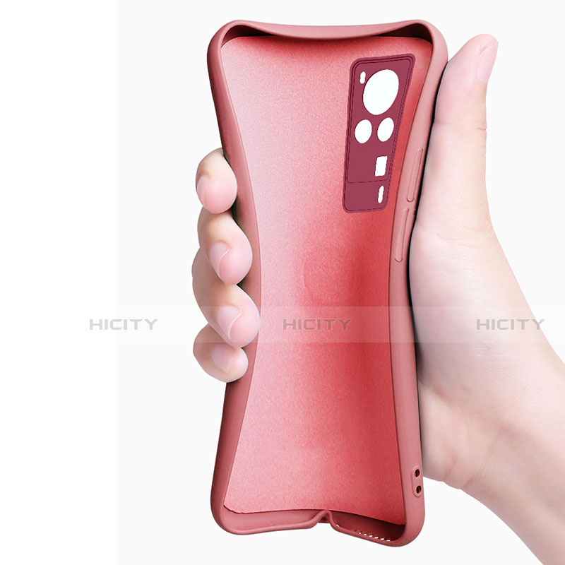 Silikon Hülle Handyhülle Ultra Dünn Schutzhülle Tasche Flexible mit Magnetisch Fingerring Ständer für Vivo X60 Pro 5G