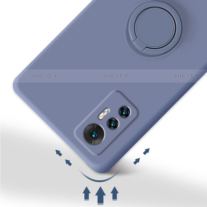 Silikon Hülle Handyhülle Ultra Dünn Schutzhülle Tasche Flexible mit Magnetisch Fingerring Ständer für Xiaomi Mi 12S 5G