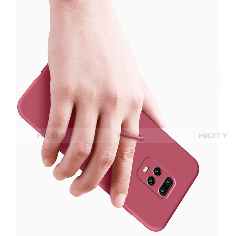 Silikon Hülle Handyhülle Ultra Dünn Schutzhülle Tasche Flexible mit Magnetisch Fingerring Ständer für Xiaomi Redmi 10X 5G groß