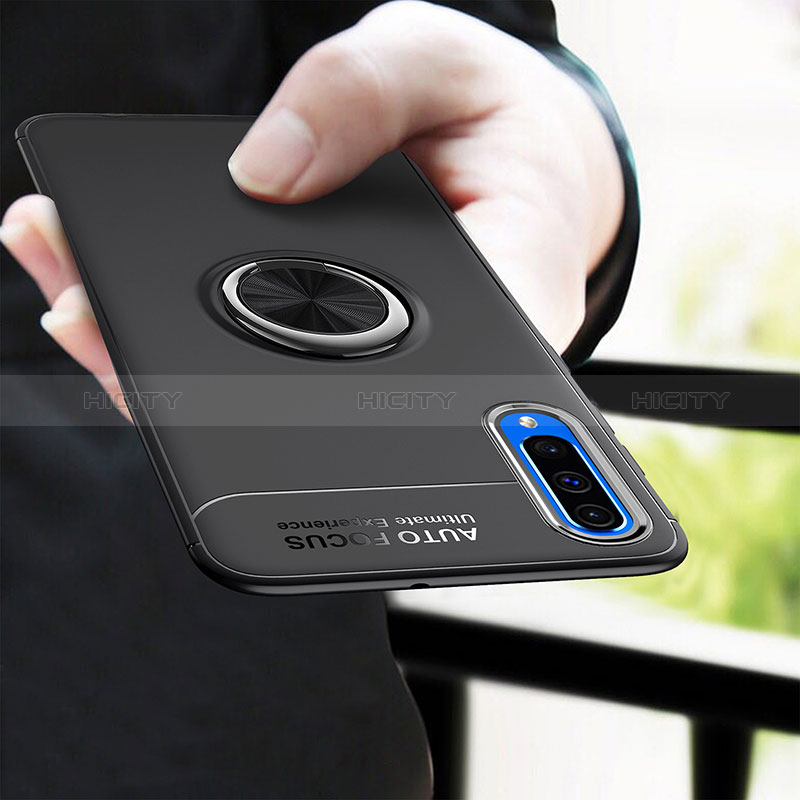 Silikon Hülle Handyhülle Ultra Dünn Schutzhülle Tasche Flexible mit Magnetisch Fingerring Ständer JM1 für Samsung Galaxy A30S