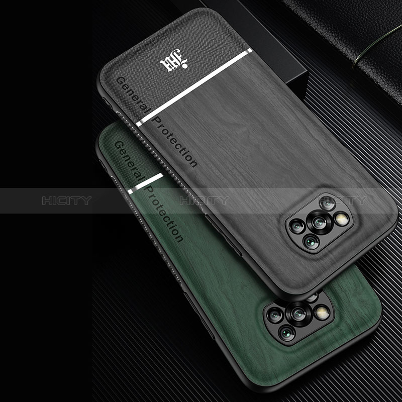Silikon Hülle Handyhülle Ultra Dünn Schutzhülle Tasche Flexible mit Magnetisch Fingerring Ständer JM1 für Xiaomi Poco X3 Pro groß