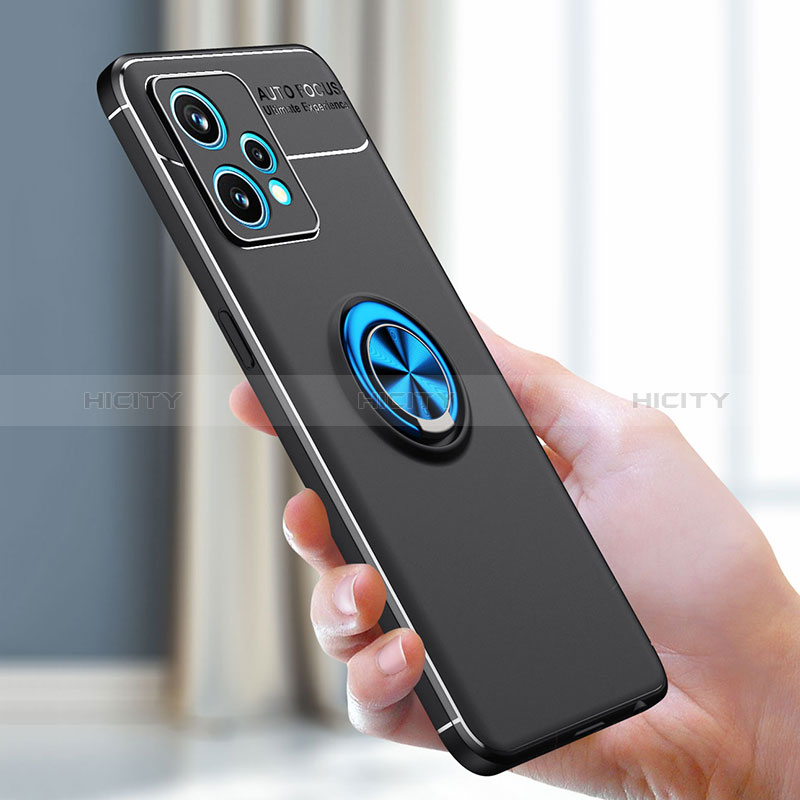 Silikon Hülle Handyhülle Ultra Dünn Schutzhülle Tasche Flexible mit Magnetisch Fingerring Ständer SD1 für Realme 9 5G