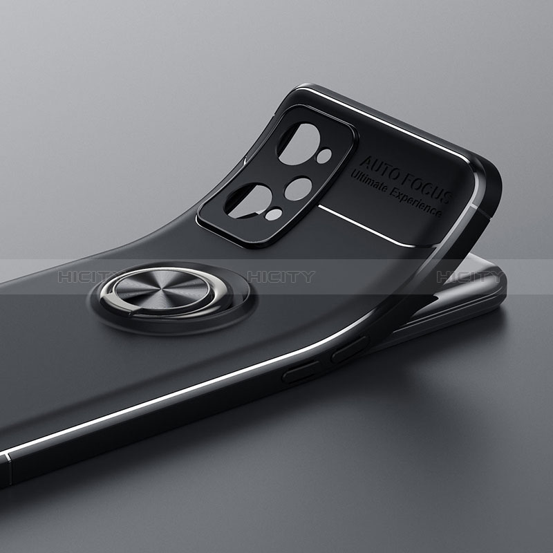 Silikon Hülle Handyhülle Ultra Dünn Schutzhülle Tasche Flexible mit Magnetisch Fingerring Ständer SD1 für Realme GT Neo 3T 5G