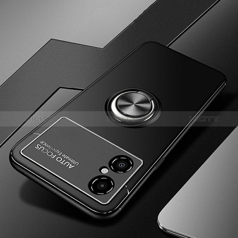 Silikon Hülle Handyhülle Ultra Dünn Schutzhülle Tasche Flexible mit Magnetisch Fingerring Ständer SD3 für Xiaomi Redmi Note 11R 5G