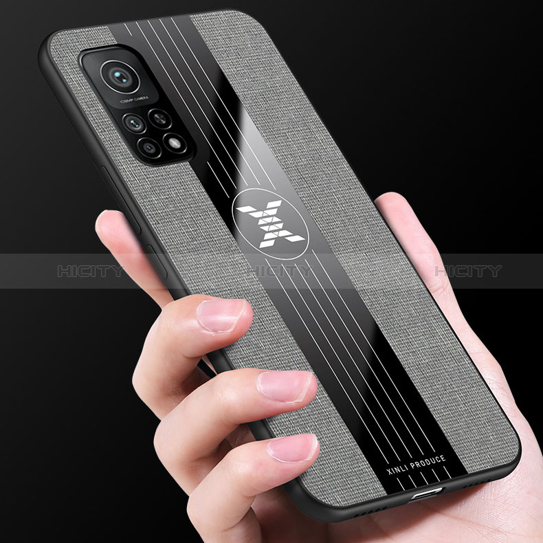 Silikon Hülle Handyhülle Ultra Dünn Schutzhülle Tasche Flexible mit Magnetisch Fingerring Ständer X01L für Xiaomi Mi 10T 5G