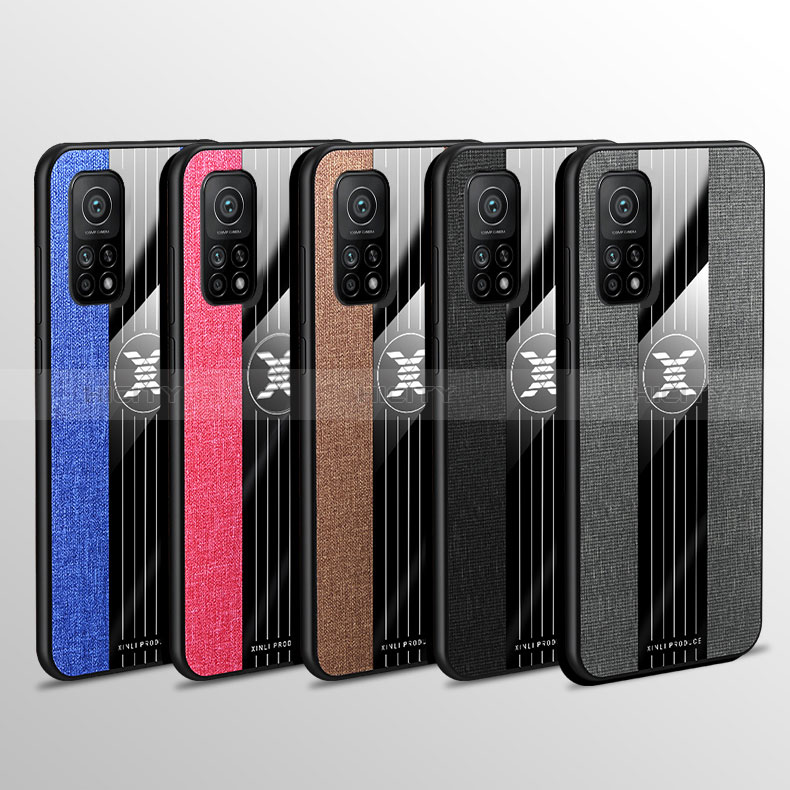 Silikon Hülle Handyhülle Ultra Dünn Schutzhülle Tasche Flexible mit Magnetisch Fingerring Ständer X01L für Xiaomi Mi 10T 5G