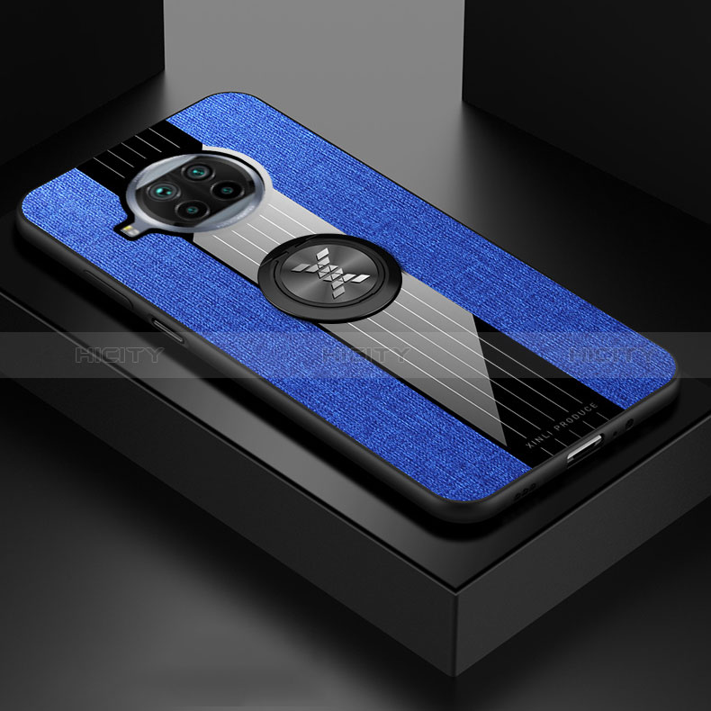 Silikon Hülle Handyhülle Ultra Dünn Schutzhülle Tasche Flexible mit Magnetisch Fingerring Ständer X01L für Xiaomi Mi 10T Lite 5G