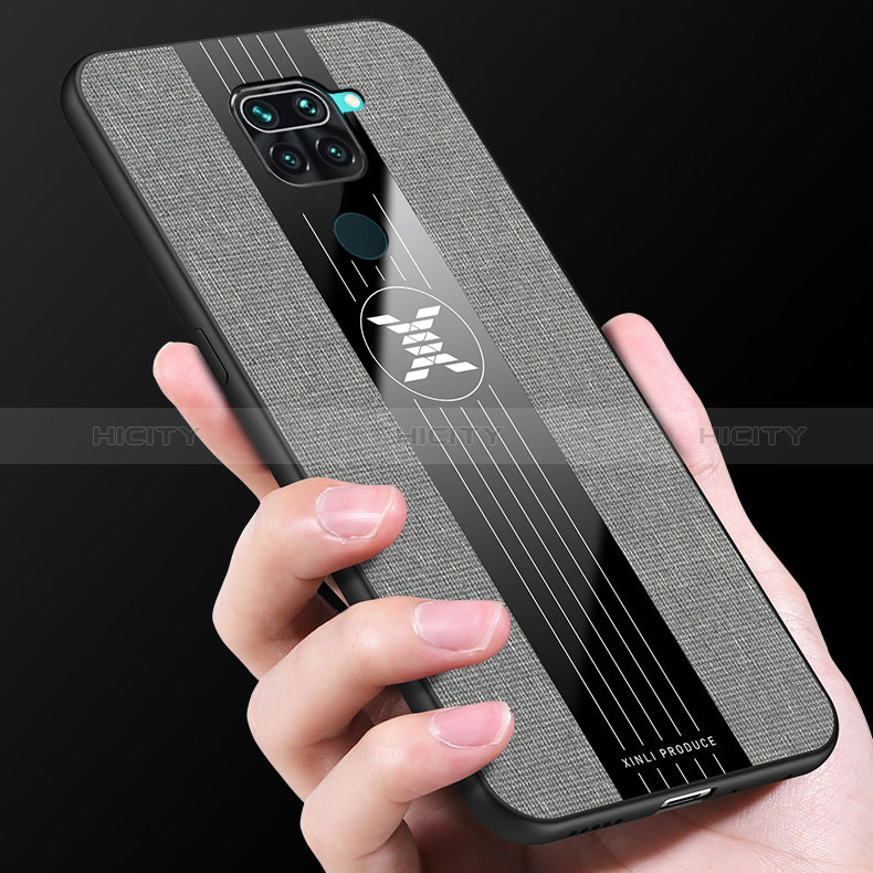 Silikon Hülle Handyhülle Ultra Dünn Schutzhülle Tasche Flexible mit Magnetisch Fingerring Ständer X01L für Xiaomi Redmi Note 9