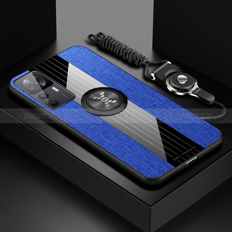 Silikon Hülle Handyhülle Ultra Dünn Schutzhülle Tasche Flexible mit Magnetisch Fingerring Ständer X03L für Xiaomi Mi 12T Pro 5G