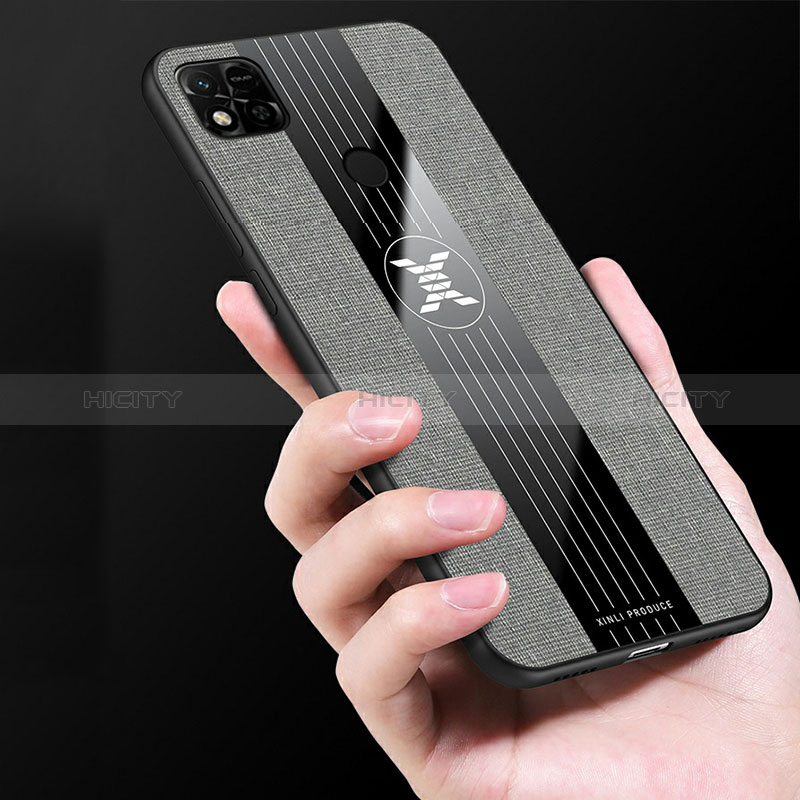 Silikon Hülle Handyhülle Ultra Dünn Schutzhülle Tasche Flexible mit Magnetisch Fingerring Ständer X03L für Xiaomi Redmi 10A 4G