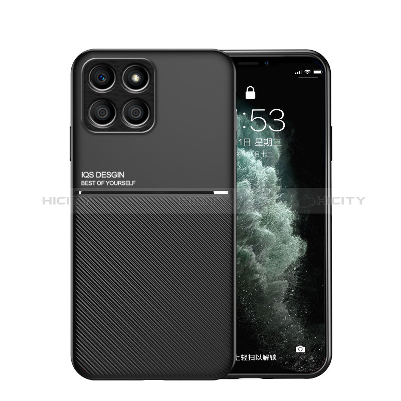 Silikon Hülle Handyhülle Ultra Dünn Schutzhülle Tasche Flexible mit Magnetisch für Huawei Honor X8a 5G
