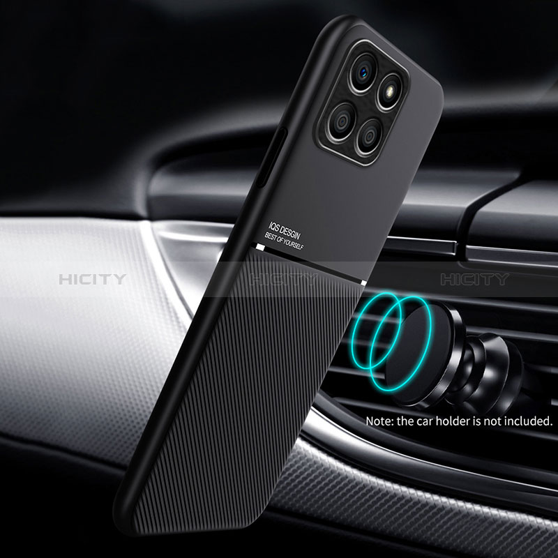Silikon Hülle Handyhülle Ultra Dünn Schutzhülle Tasche Flexible mit Magnetisch für Huawei Honor X8a 5G