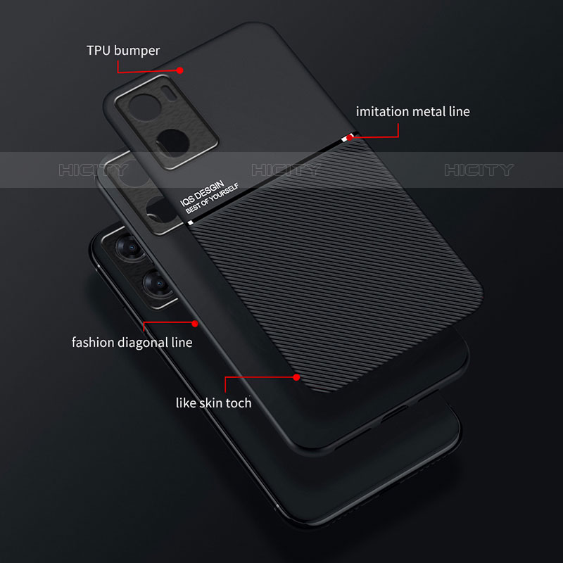 Silikon Hülle Handyhülle Ultra Dünn Schutzhülle Tasche Flexible mit Magnetisch für OnePlus Nord N20 SE