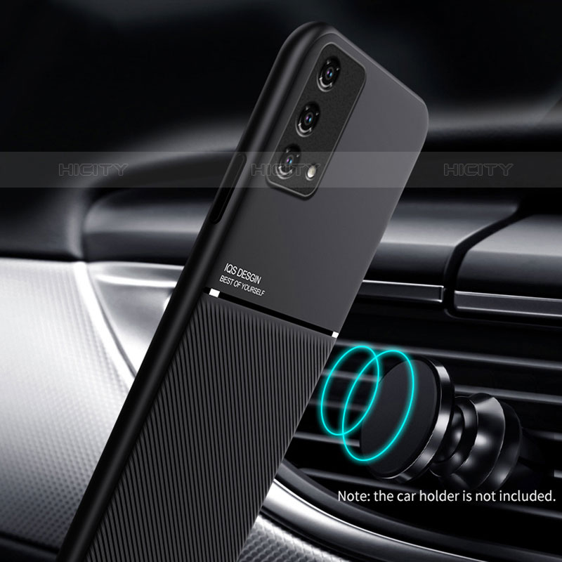 Silikon Hülle Handyhülle Ultra Dünn Schutzhülle Tasche Flexible mit Magnetisch für Oppo A74 4G