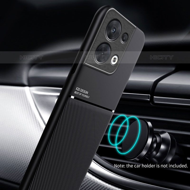 Silikon Hülle Handyhülle Ultra Dünn Schutzhülle Tasche Flexible mit Magnetisch für Oppo Reno9 5G
