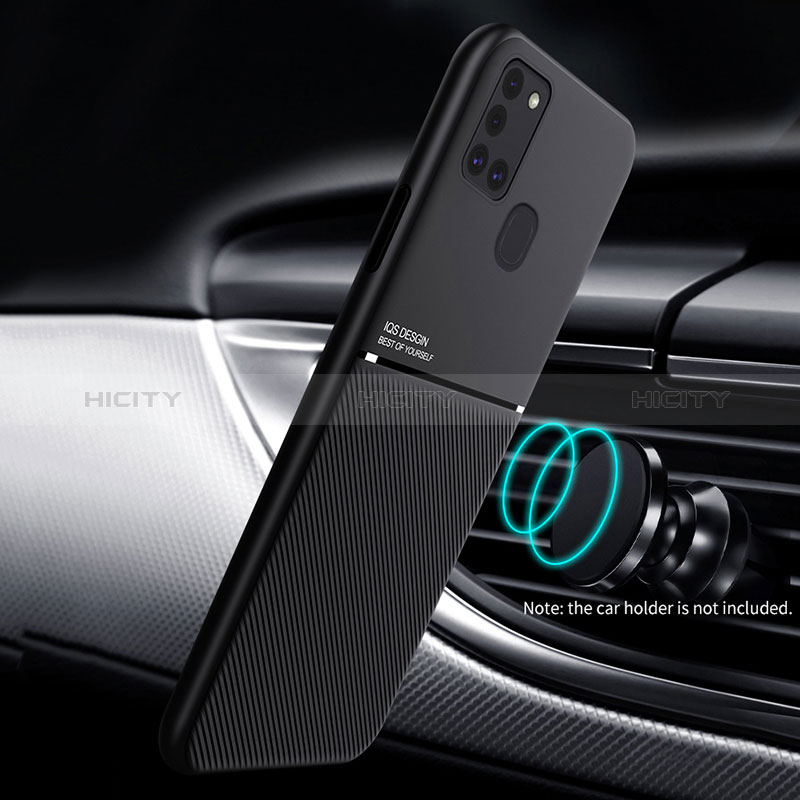 Silikon Hülle Handyhülle Ultra Dünn Schutzhülle Tasche Flexible mit Magnetisch für Samsung Galaxy A21s