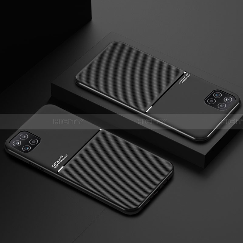 Silikon Hülle Handyhülle Ultra Dünn Schutzhülle Tasche Flexible mit Magnetisch für Samsung Galaxy A22 5G groß