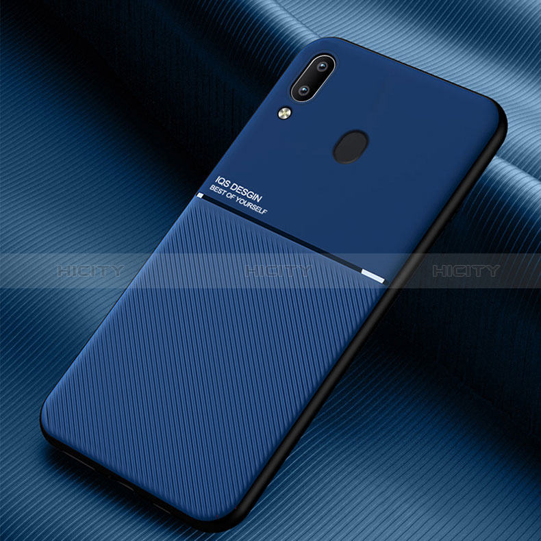 Silikon Hülle Handyhülle Ultra Dünn Schutzhülle Tasche Flexible mit Magnetisch für Samsung Galaxy A30 Blau Plus