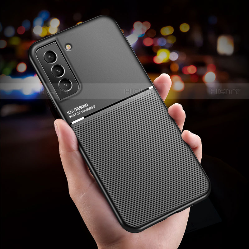 Silikon Hülle Handyhülle Ultra Dünn Schutzhülle Tasche Flexible mit Magnetisch für Samsung Galaxy S21 Plus 5G