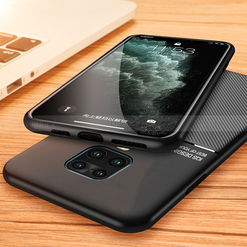 Silikon Hülle Handyhülle Ultra Dünn Schutzhülle Tasche Flexible mit Magnetisch für Xiaomi Poco M2 Pro groß