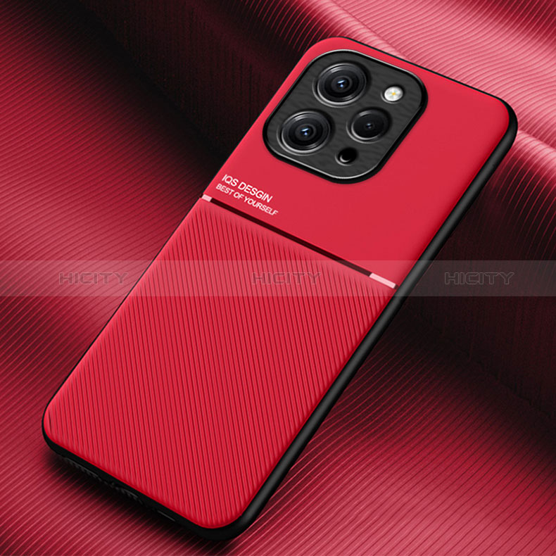 Silikon Hülle Handyhülle Ultra Dünn Schutzhülle Tasche Flexible mit Magnetisch für Xiaomi Redmi 12 4G Rot