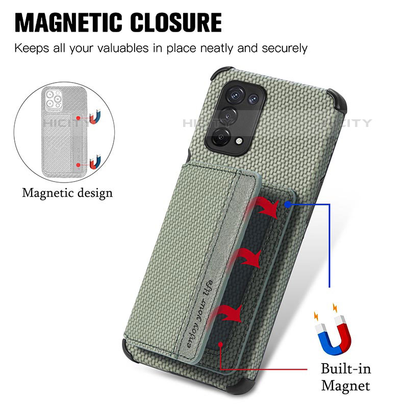 Silikon Hülle Handyhülle Ultra Dünn Schutzhülle Tasche Flexible mit Magnetisch S01D für OnePlus Nord N200 5G