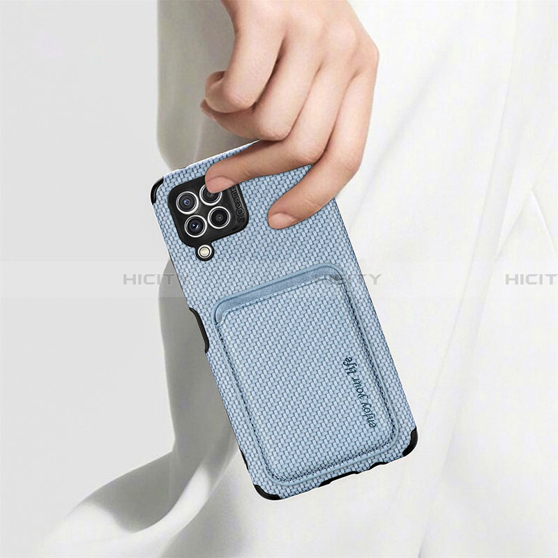 Silikon Hülle Handyhülle Ultra Dünn Schutzhülle Tasche Flexible mit Magnetisch S01D für Samsung Galaxy A22 4G groß