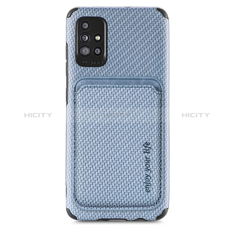 Silikon Hülle Handyhülle Ultra Dünn Schutzhülle Tasche Flexible mit Magnetisch S01D für Samsung Galaxy A51 5G