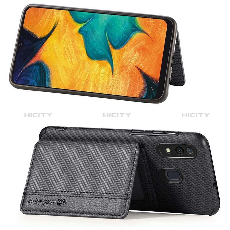 Silikon Hülle Handyhülle Ultra Dünn Schutzhülle Tasche Flexible mit Magnetisch S01D für Samsung Galaxy M10S