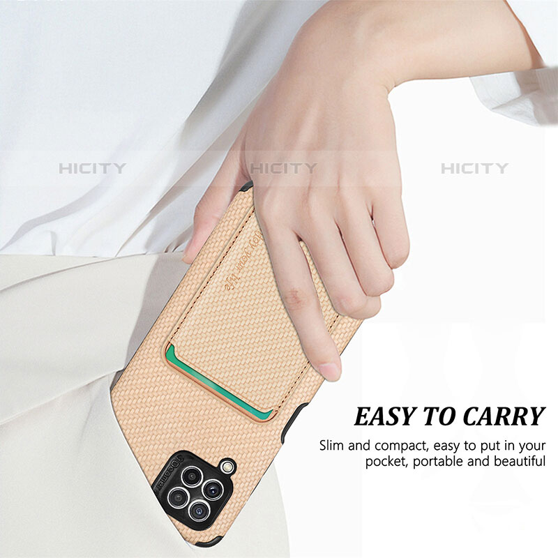 Silikon Hülle Handyhülle Ultra Dünn Schutzhülle Tasche Flexible mit Magnetisch S01D für Samsung Galaxy M32 4G