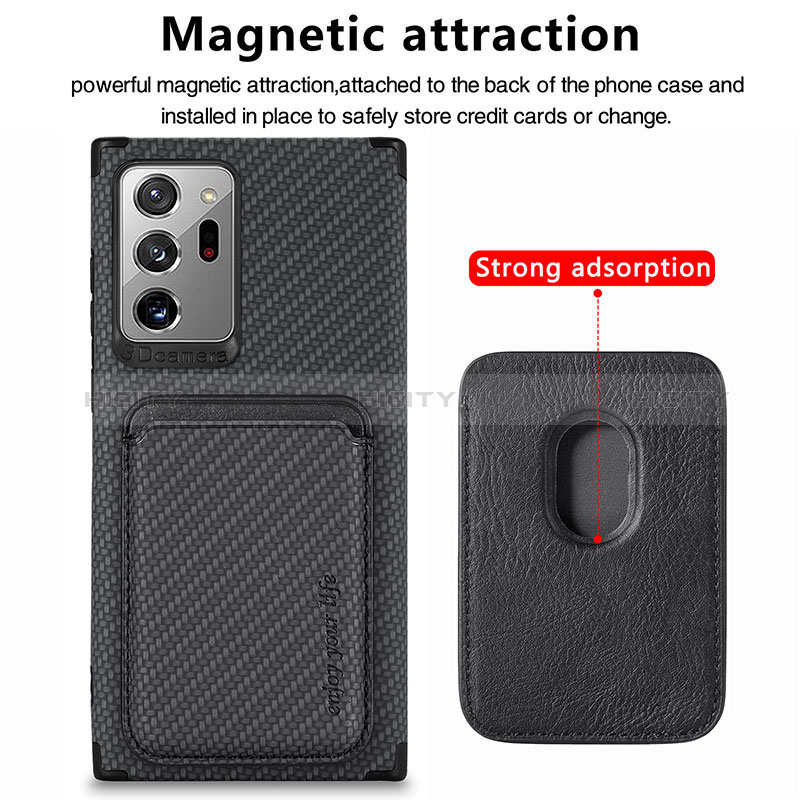 Silikon Hülle Handyhülle Ultra Dünn Schutzhülle Tasche Flexible mit Magnetisch S01D für Samsung Galaxy Note 20 Ultra 5G