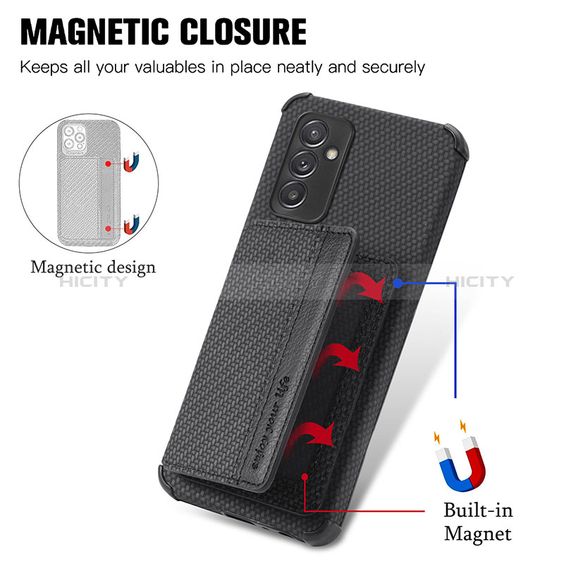 Silikon Hülle Handyhülle Ultra Dünn Schutzhülle Tasche Flexible mit Magnetisch S01D für Samsung Galaxy Quantum2 5G
