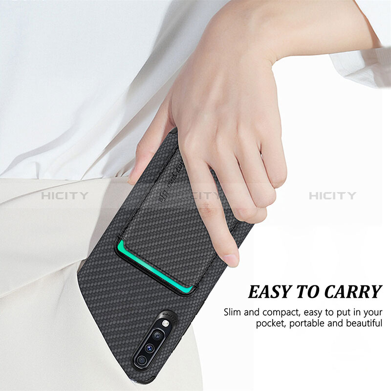 Silikon Hülle Handyhülle Ultra Dünn Schutzhülle Tasche Flexible mit Magnetisch S02D für Samsung Galaxy A70